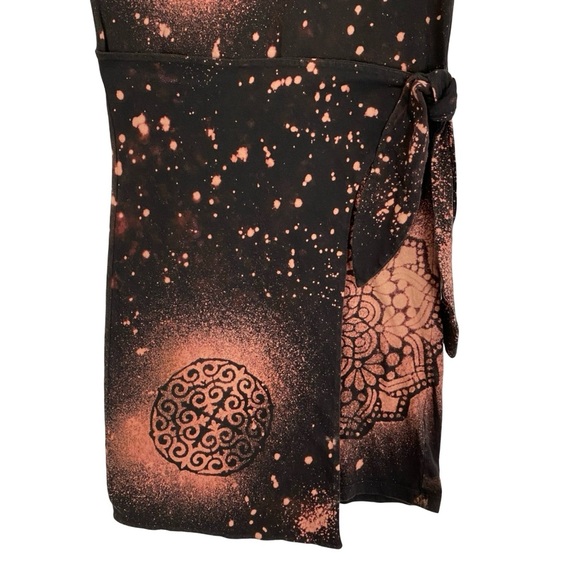 Rails Tie Front Edie Jersey Dress Womens Size XS Upcycled Floral Mandala Casual - Picture 5 of 15